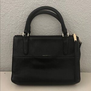 Coach Elegant Black Leather Satchel